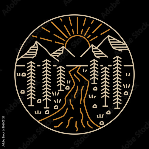 Awesome nature graphic illustration vector art t-shirt design
