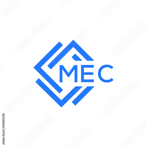 MEC technology letter logo design on white  background. MEC creative initials technology letter logo concept. MEC technology letter design.
