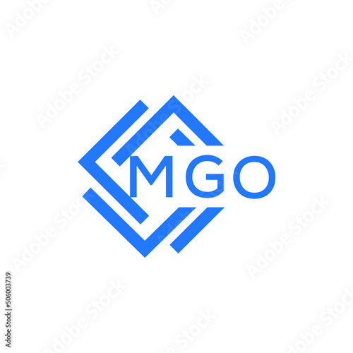 MGO technology letter logo design on white  background. MGO creative initials technology letter logo concept. MGO technology letter design.
