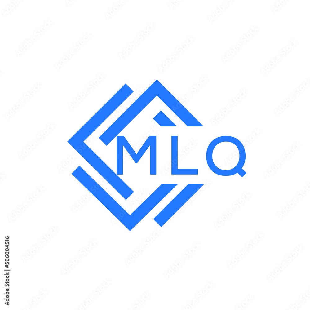 MLQ technology letter logo design on white  background. MLQ creative initials technology letter logo concept. MLQ technology letter design.