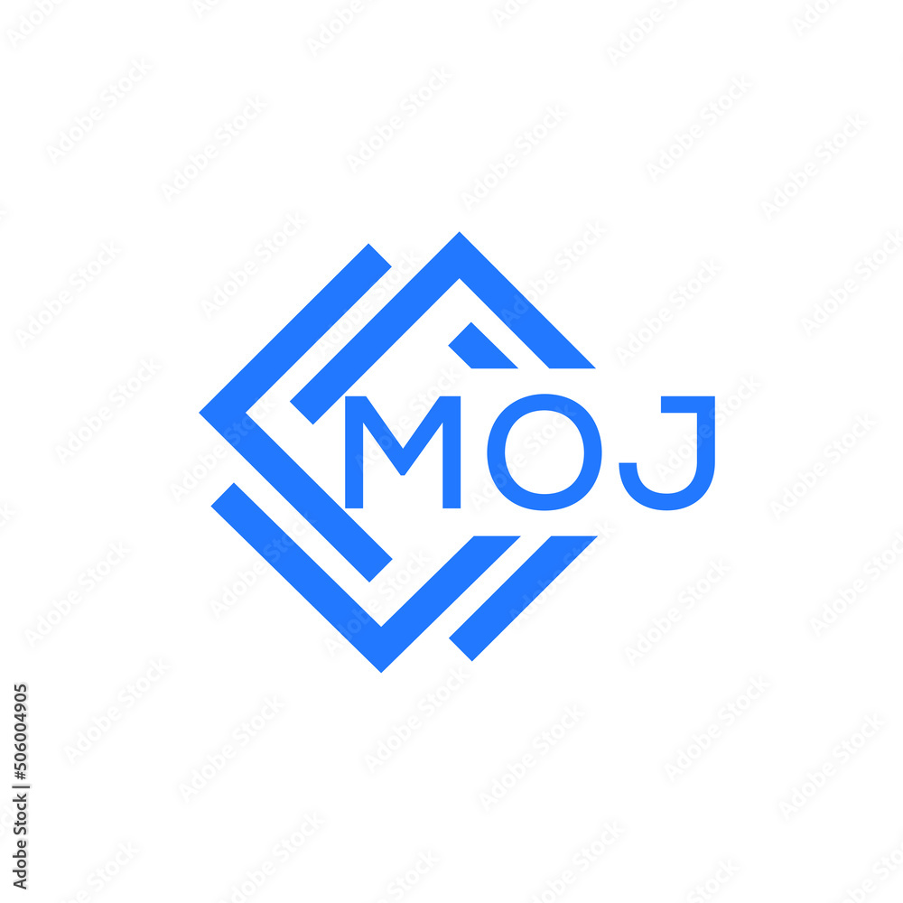 MOJ technology letter logo design on white background. MOJ creative initials technology letter logo concept. MOJ technology letter design. MOJ technology letter logo design on white background. MOJ creative initials technology letter logo concept. MOJ technology letter design.