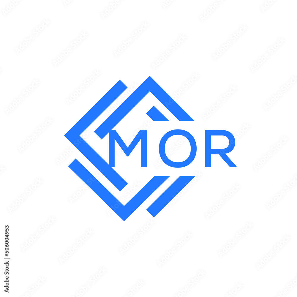 MOR technology letter logo design on white  background. MOR creative initials technology letter logo concept. MOR technology letter design.