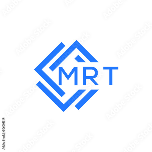 MRT technology letter logo design on white  background. MRT creative initials technology letter logo concept. MRT technology letter design.
