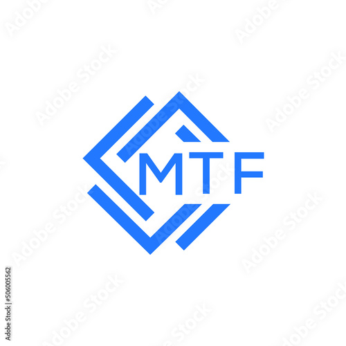 MTF technology letter logo design on white  background. MTF creative initials technology letter logo concept. MTF technology letter design.
 photo