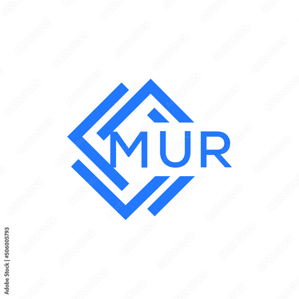 MUR technology letter logo design on white  background. MUR creative initials technology letter logo concept. MUR technology letter design.
