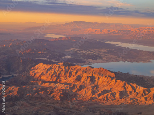 Aerial view of the landscape of Lake Mead National Recreation Area © Kit Leong