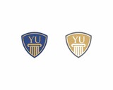 Letters YU, Law Logo Vector 001