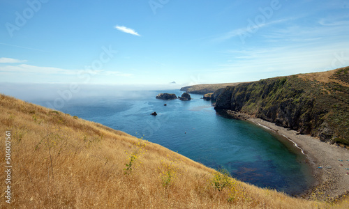 Scorpion Bay of Santa Cruz Island in the Channel Islands National Park off the gold coast of California United States