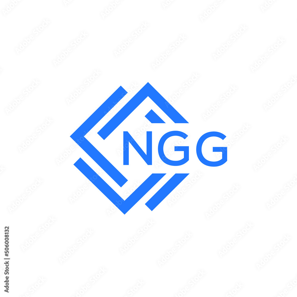 NGG technology letter logo design on white  background. NGG creative initials technology letter logo concept. NGG technology letter design.
