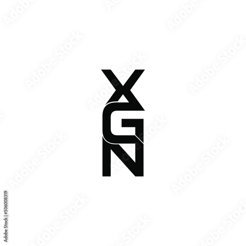 xgn letter original monogram logo design