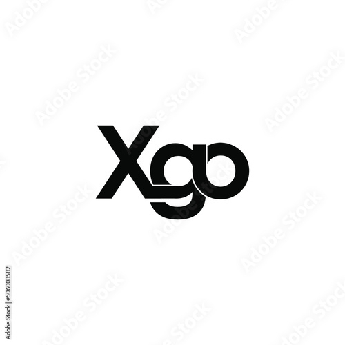 xgo letter original monogram logo design photo