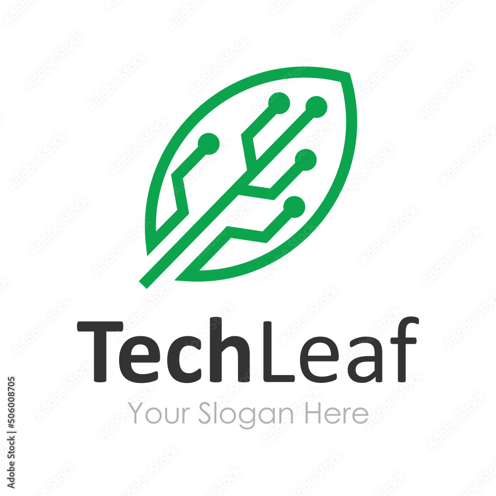 leaf tech logo leaf tech logo