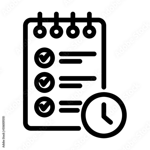 waiting list line icon