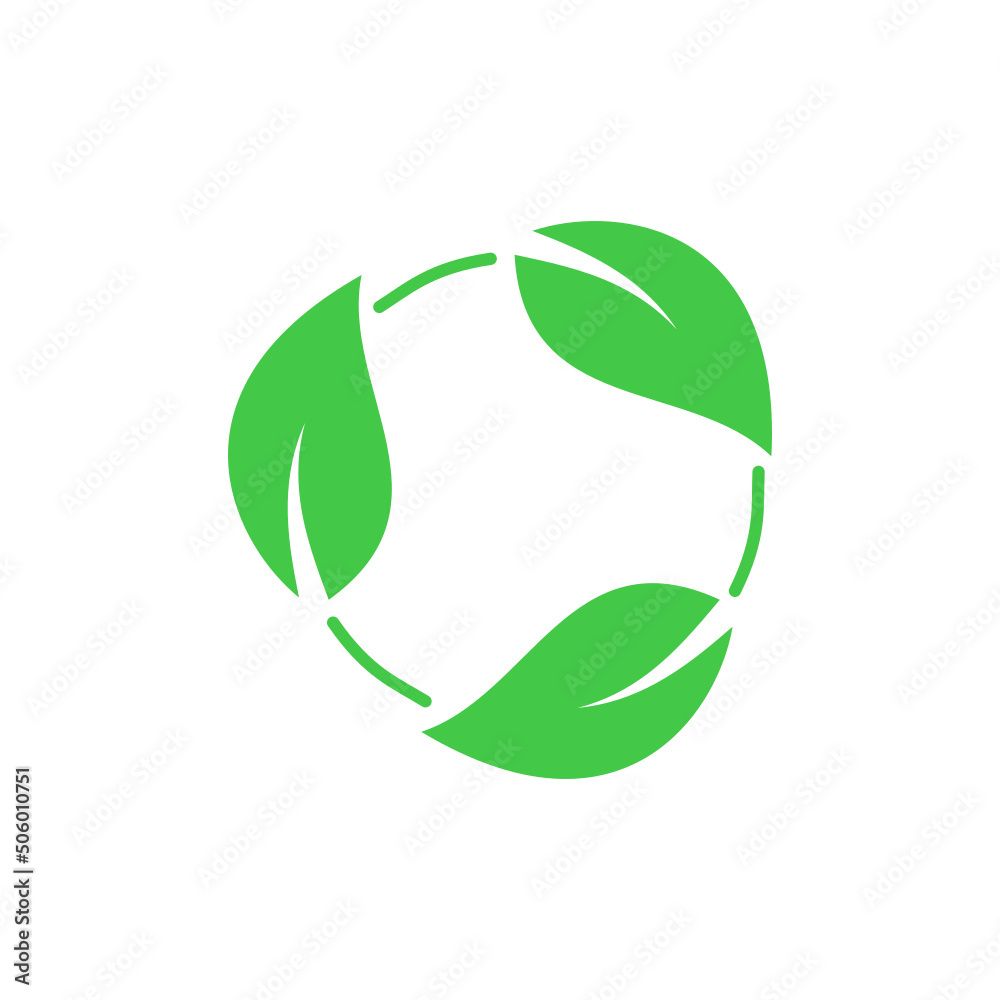 Recycling Environment icon on white background. Recycling Environment icon on white background.