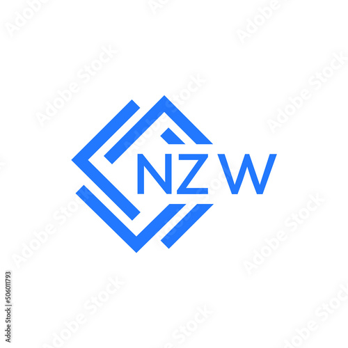 Free Download NZW technology letter logo design on white  background. NZW creative initials technology letter logo concept. NZW technology letter design.
 - GFXLoad