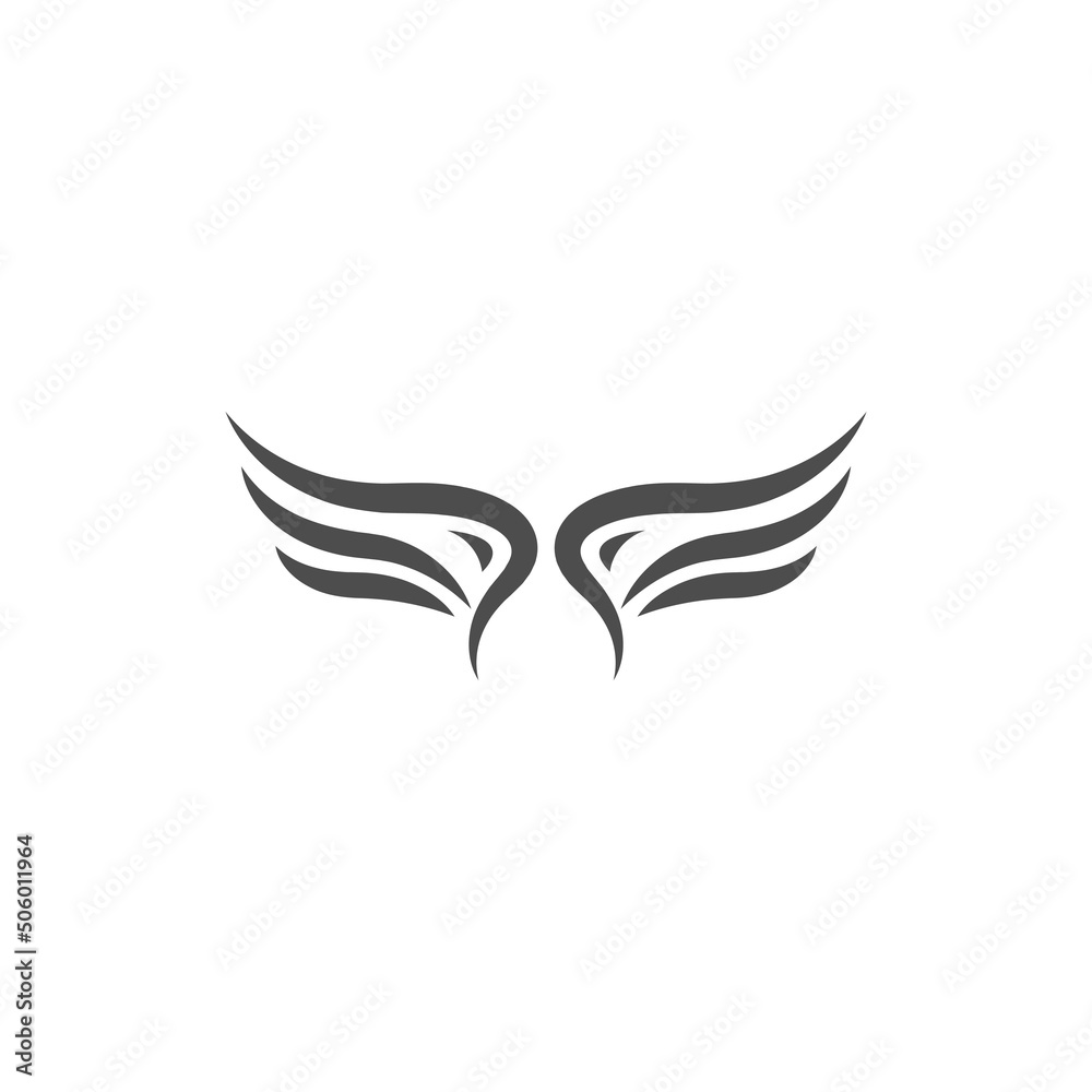 Wings logo icon illustration