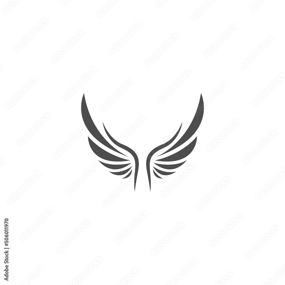 Wings logo icon illustration Wings logo icon illustration