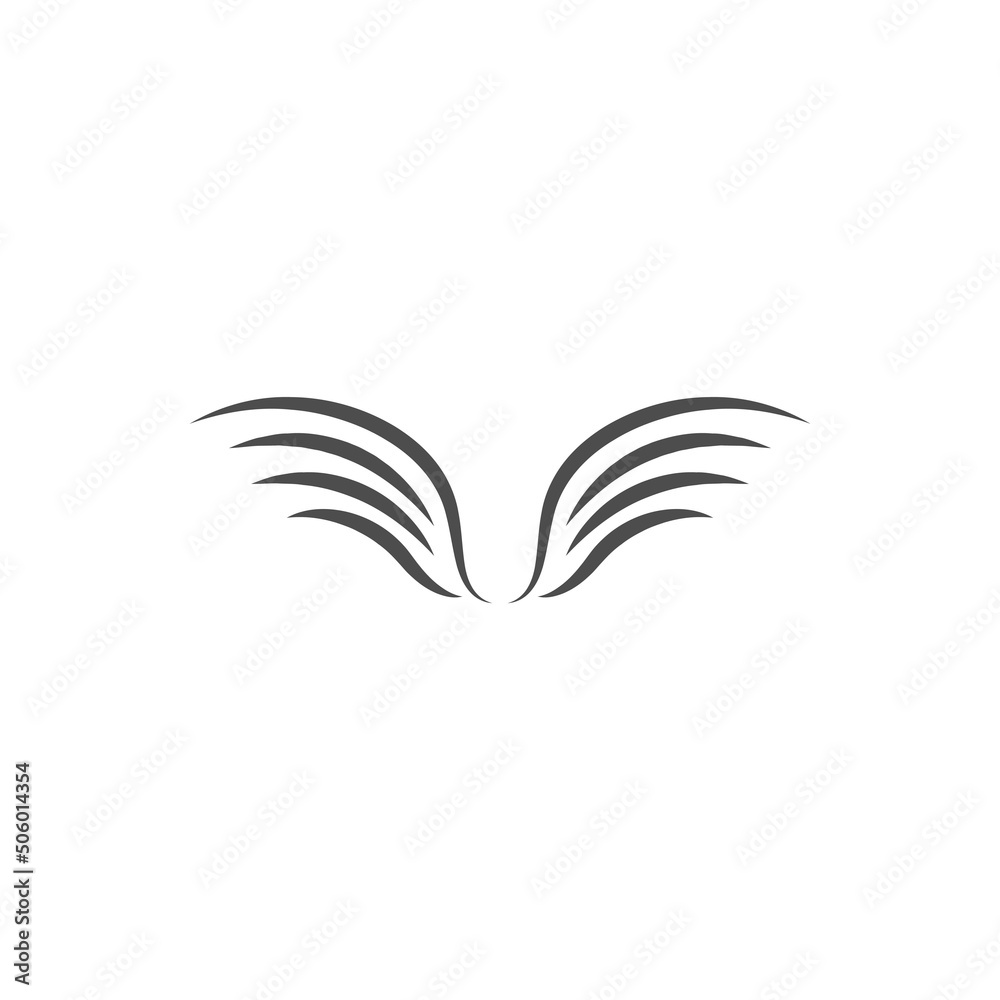 Wings logo icon illustration Wings logo icon illustration