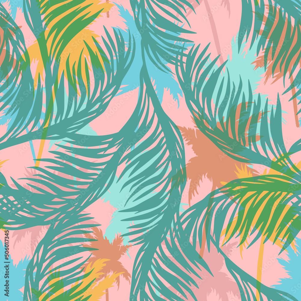Abstract tropical seamless pattern, summer surf print Abstract tropical seamless pattern, summer surf print