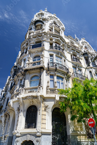 Facade of the House of Gallardo (Casa Gallardo), Madrid, Spain