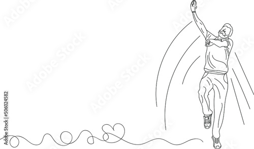 Cricket sketch, Cricket vector silhouette, Outline sketch drawing of indian legend cricket bowler of Indian, Fast bowling action illustration