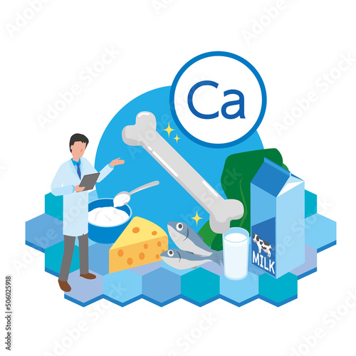 カルシウムの摂取を勧めるイメージ