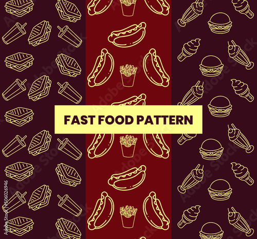 pattern with Fast food