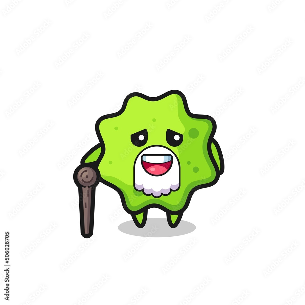 cute splat grandpa is holding a stick cute splat grandpa is holding a stick