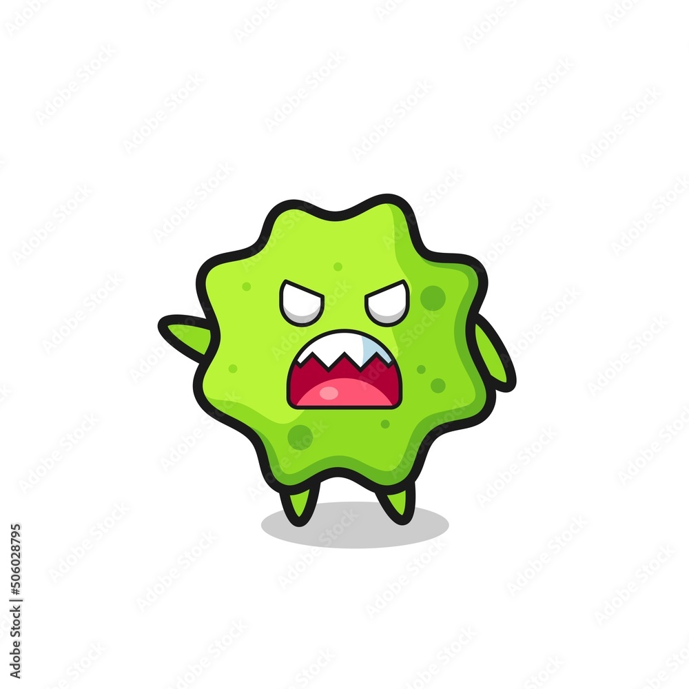cute splat cartoon in a very angry pose cute splat cartoon in a very angry pose