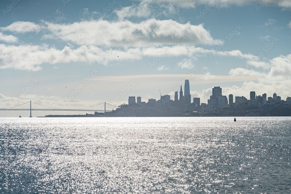 The San Francisco Skyline in California USA during the day