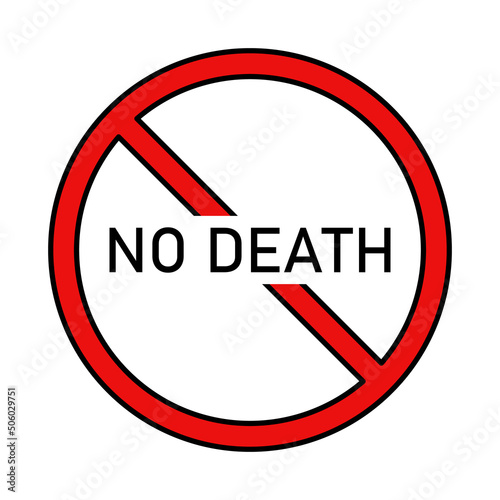 No death, vector icon. Sign prohibiting death, vector. prohibition sign with the inscription no to death. Place of without death. Vector illustration. Free Download No death, vector icon. Sign prohibiting death, vector. prohibition sign with the inscription no to death. Place of without death. Vector illustration. - GFXLoad