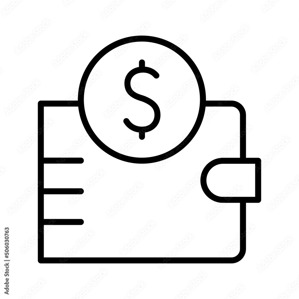 Wallet money with coin. Fund savings, cash earnings, financial success. Wallet money with coin. Fund savings, cash earnings, financial success.