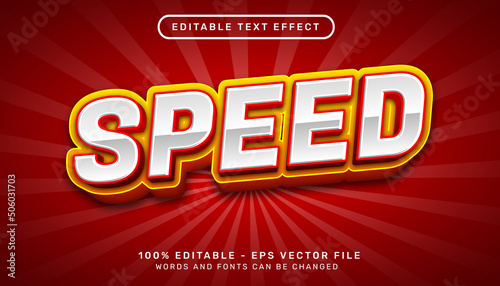 speed 3d text effect and editable text effect