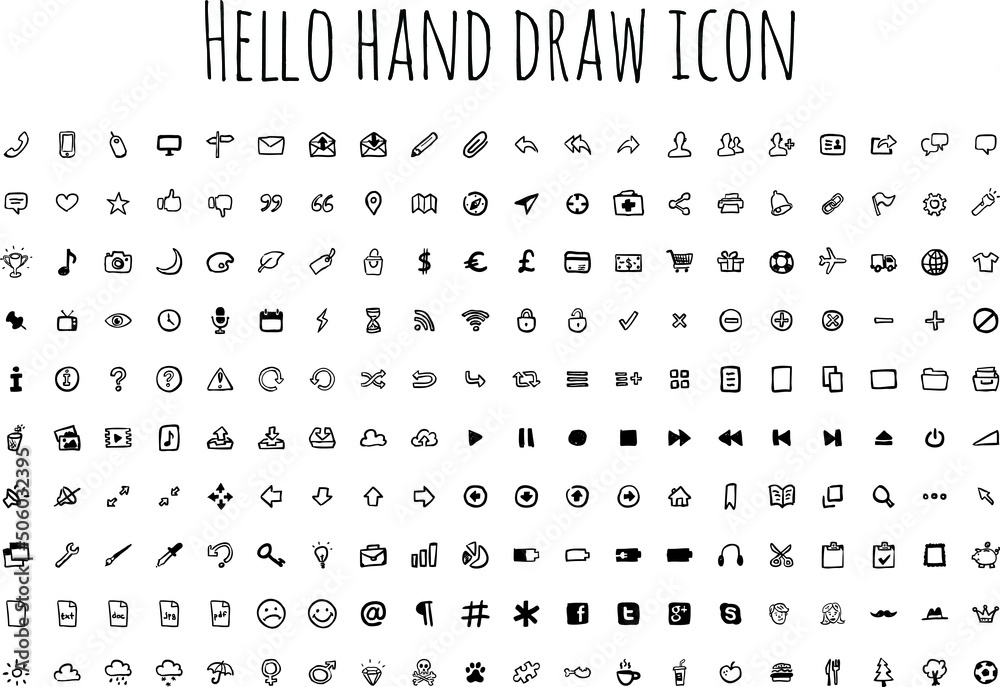 et of modern thin line icons. Outline isolated signs for mobile and web. High-quality pictograms. Linear icons set of business, medical, UI and UX, media, money, travel, etc.