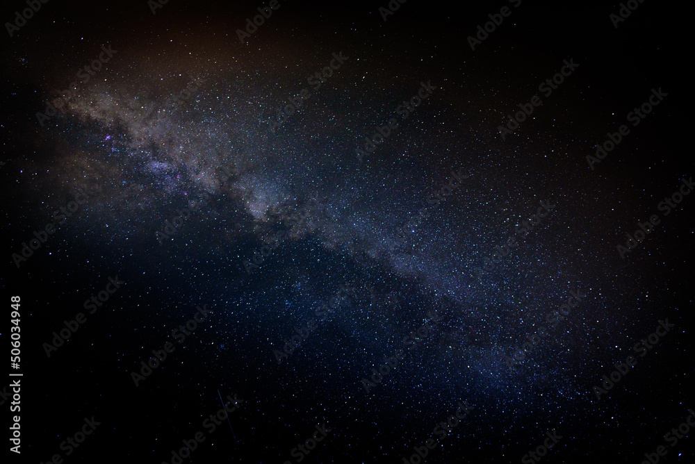 Dark Milky way. Elements of this image furnished by NASA.