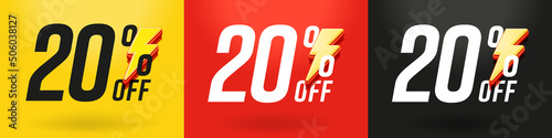 20 percent off flash sale discount offer
