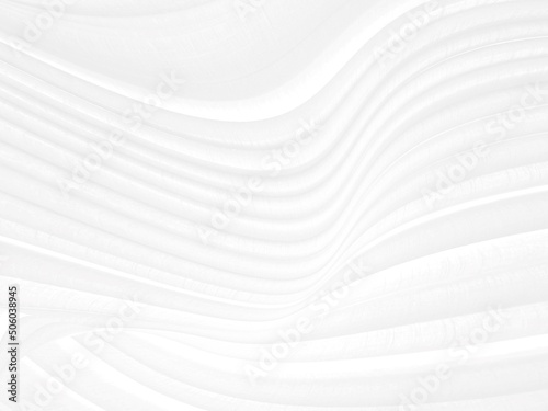 Clean woven soft fabric white abstract smooth curve shape decorative fashion textile backgrounds