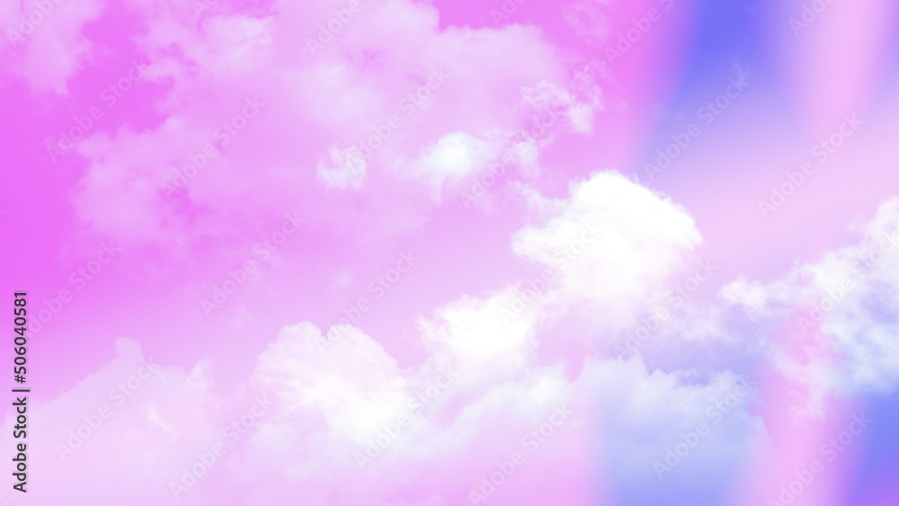beauty sweet pastel pink blue colorful with fluffy clouds on sky. multi color rainbow image. abstract fantasy growing light beauty sweet pastel pink blue colorful with fluffy clouds on sky. multi color rainbow image. abstract fantasy growing light