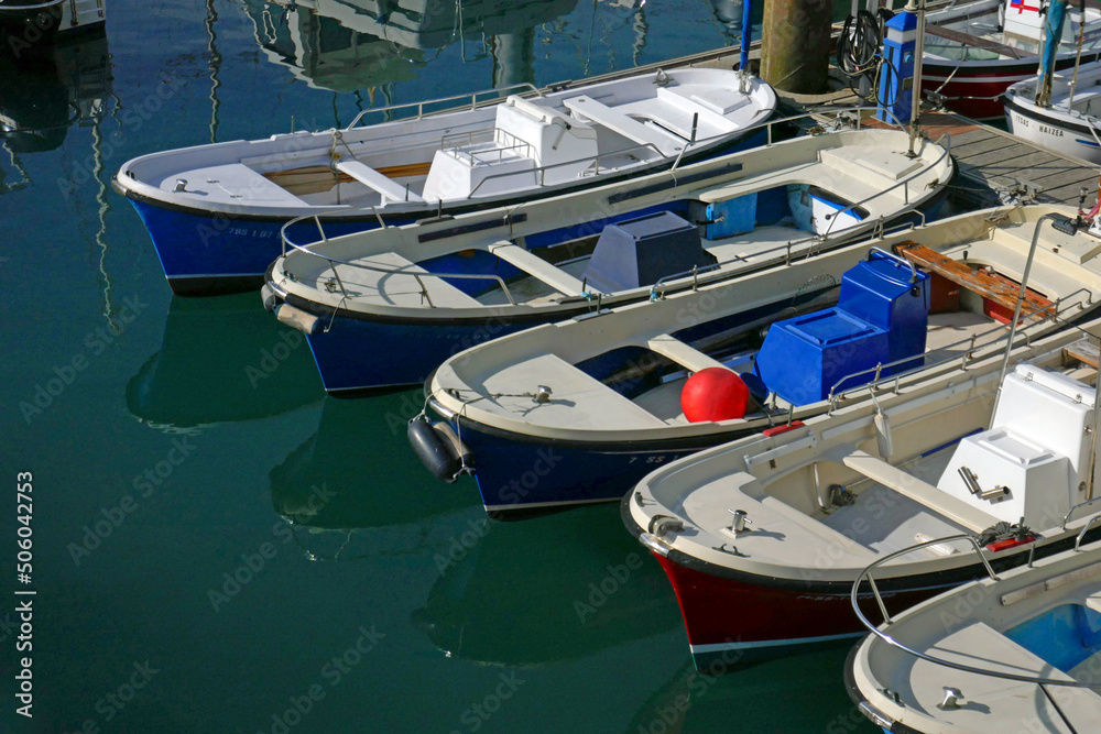 Fototapeta premium Fischerboote in San Sebastian