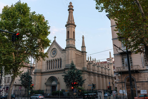 Canvastavla Tempio Valdese, a protestant church in Turin, Italy