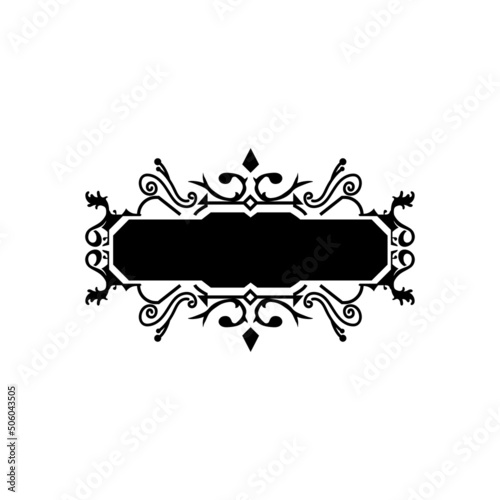 Elegant vintage ornamental frame art design vector