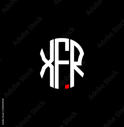 XFR letter logo creative design with vector graphic photo