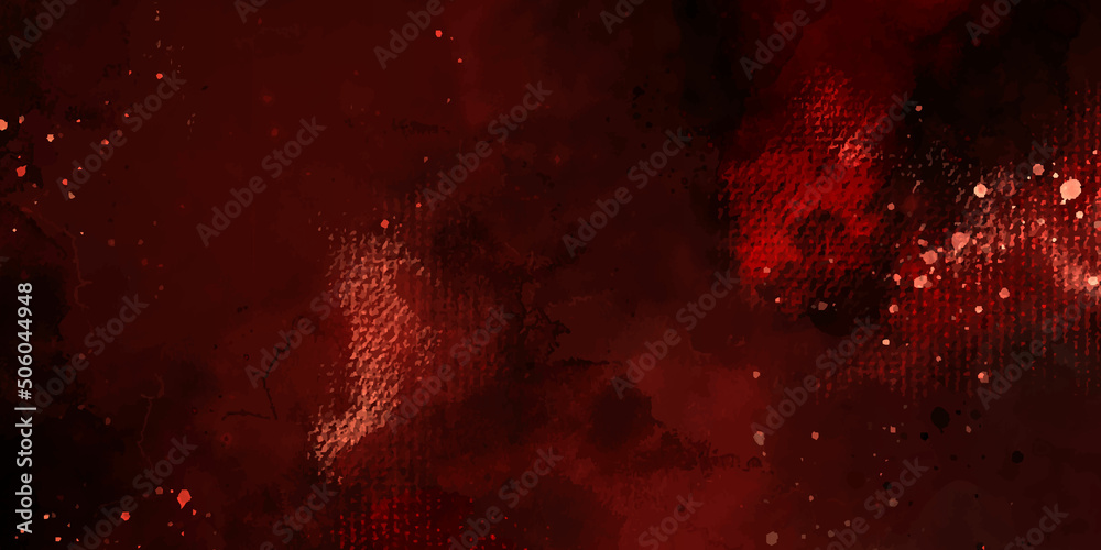 Galaxy in red colors. Star field in galaxy space with nebulae, abstract watercolor digital art painting starlight nebula in galaxy at universe. Dark Night Sky Deep Space background - Wide dark outer Galaxy in red colors. Star field in galaxy space with nebulae, abstract watercolor digital art painting starlight nebula in galaxy at universe. Dark Night Sky Deep Space background - Wide dark outer