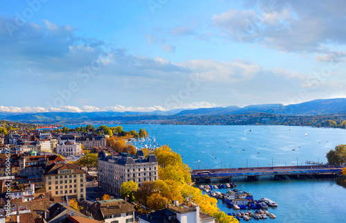 Skyline von Zürich, Schweiz