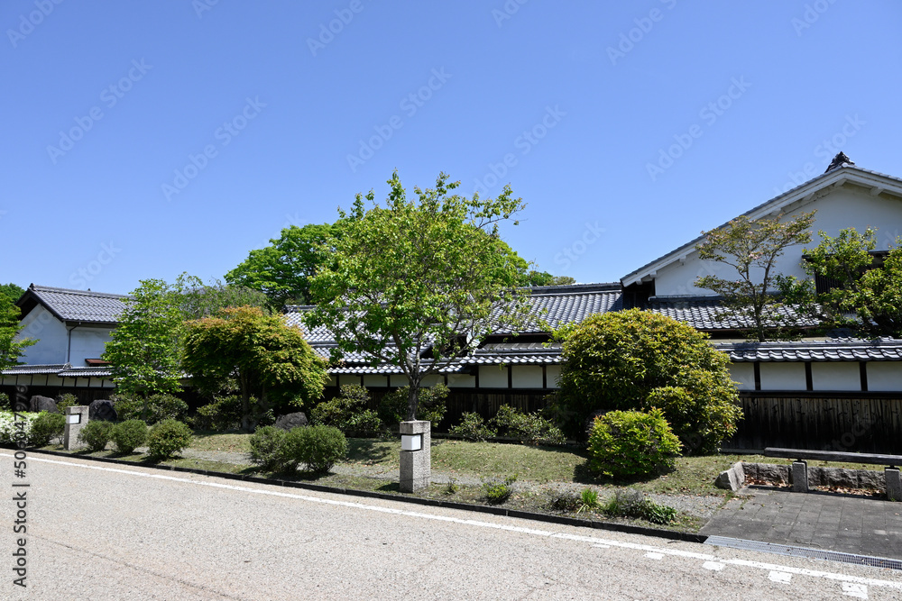 Fototapeta premium 中山道の柏原宿の旅籠屋