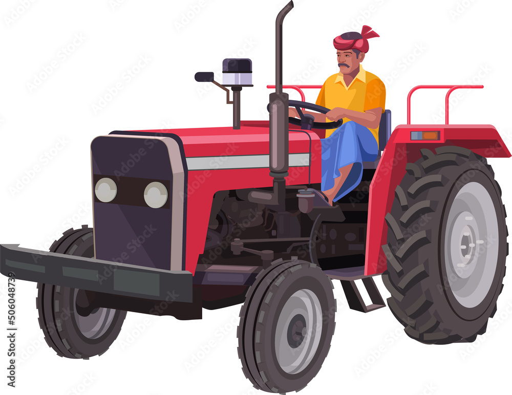 Obraz premium Tractor Illustration