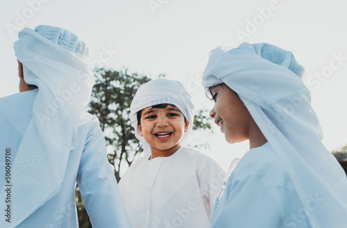 Photography Children playing together in Dubai in the park