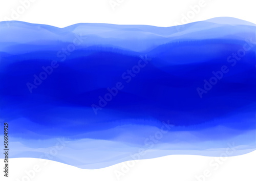 Blue watercolor paint texture background