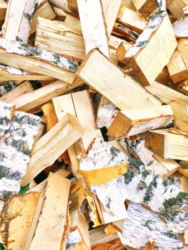 Birch wood firewood