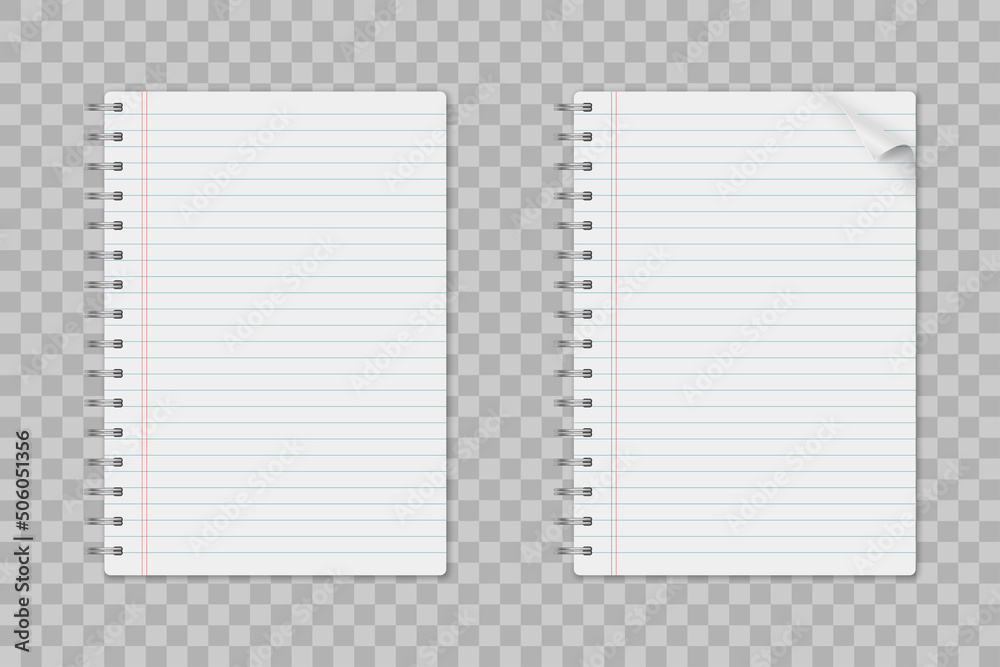 Notebook mockup, with place for your image, text or corporate identity details. Blank mock up with shadow on transparent background. Vector illustration. Notebook mockup, with place for your image, text or corporate identity details. Blank mock up with shadow on transparent background. Vector illustration.